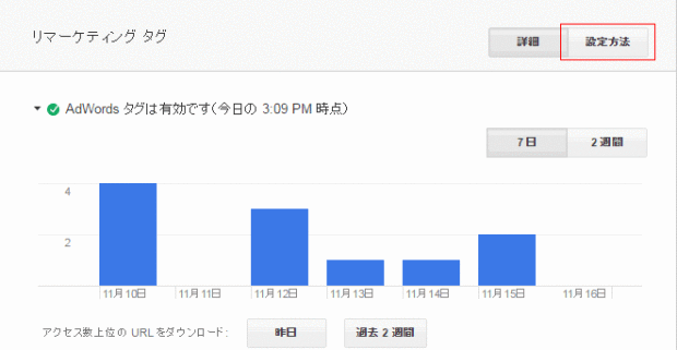 リマーケ 設定方法